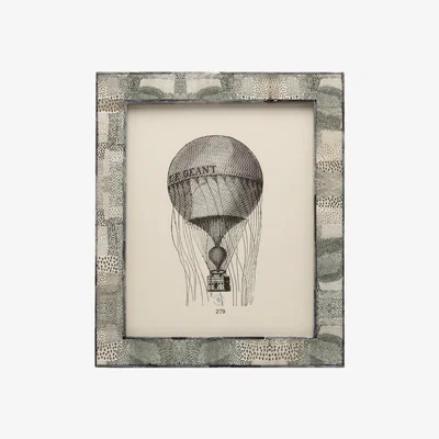 Amara Pigeon and Poodle - Muret Dotted Grey Frame - 8x10"