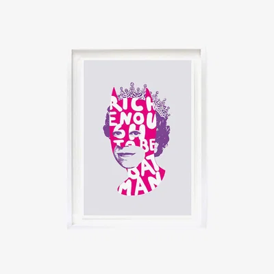 Amara Heath Kane - Exclusive Rich Enough to be Batman Print - Pink/Purple/Silver