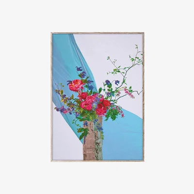 Amara Paper Collective - The Bloom 05 Poster - Turquoise