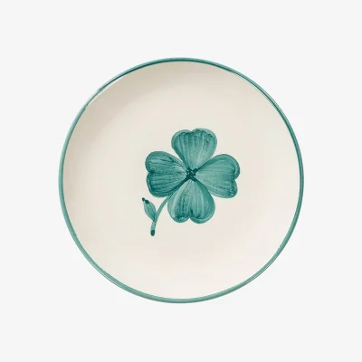Amara Anna Shamrock Dessert Plate