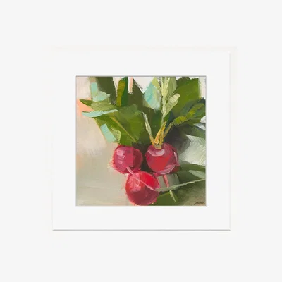 Amara Trowbridge Gallery - Jenny Westenhofer Radishes Print - Green/Red