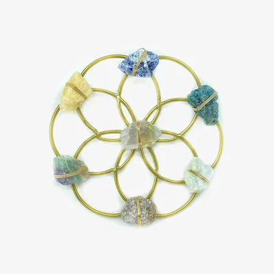 Amara Ariana Ost - Aura Balancing Small Flower of Life Healing Grid - Blue