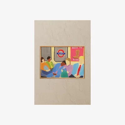 Anthropologie Paper Collective Born To Ride Wall Art Print
