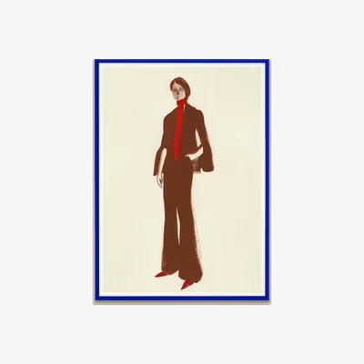 Anthropologie The Suit by Amelie Hegardt 30x40 Framed Wall Art Print