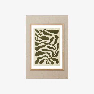 Anthropologie East End Prints One Hundred Leaved Plant Green Wall Art Print
