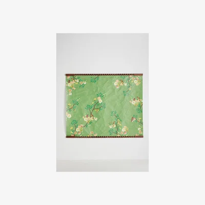 Anthropologie Nathalie Lete Green Floral Paper Tapestry
