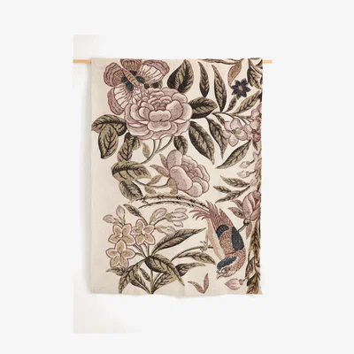 Anthropologie Caliope Bird Woven Tapestry