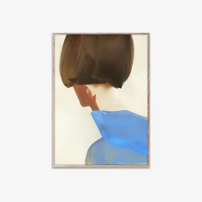 Anthropologie The Blue Cape by Amelie Hegardt Framed Wall Art Print