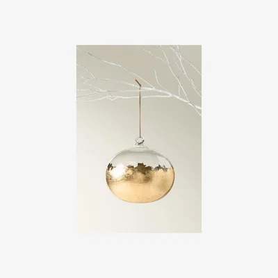 Anthropologie Gilded Orb Ornament