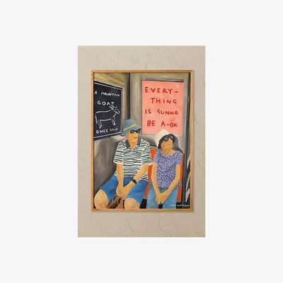 Anthropologie Paper Collective Everything Is Gunna Be OK Wall Art Print