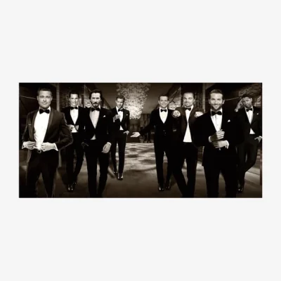 Andrew Martin Oscar Night, Plexiglass Artwork, 250cm x 120cm, Black/White - Andrew Martin