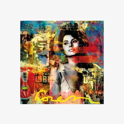 Andrew Martin Sophia Loren, 120cm x 120cm - Andrew Martin
