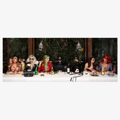 Andrew Martin Superheroes Dinner, Plexiglass Artwork - Andrew Martin