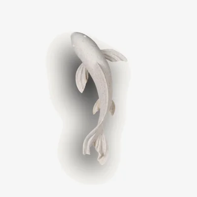 Arighi Bianchi White Koi Wall Art