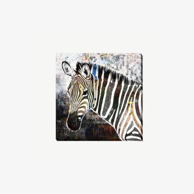 Arighi Bianchi Pop Art Wildlife Zebra Wall Art