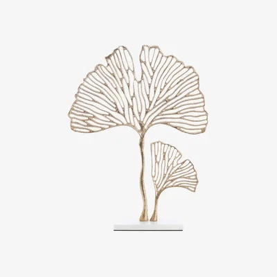 Arighi Bianchi Leaf Gold & Marble Ornament