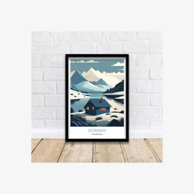 Arighi Bianchi Norway Travel Poster Print