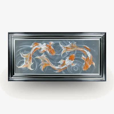 Arighi Bianchi Swimming Koi framed Wall Art