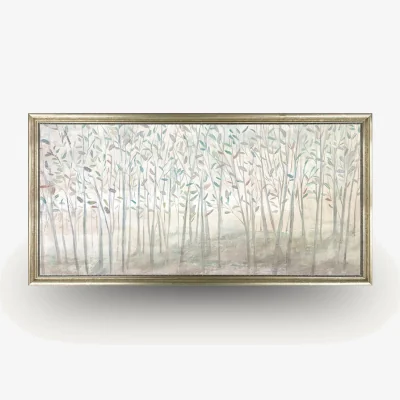 Arighi Bianchi Soft Mist in a Gentle Forest Framed Wall Art