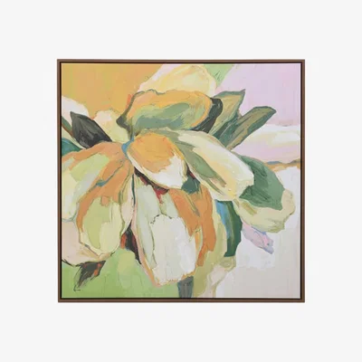 Barker and Stonehouse Abstract Floral Print, Square Canvas | Barker & Stonehouse