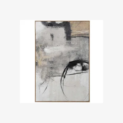 Barker and Stonehouse Monochrome Motion Framed Canvas Print, Square | Barker & Stonehouse