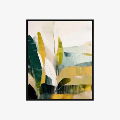 Barker and Stonehouse California Tropics Abstract Framed Canvas Print, Square | Barker & Stonehouse