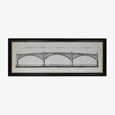 Barker and Stonehouse Timothy Oulton Architectural Telford Bridge Art Small Print, Square, Black | Barker & Stonehouse