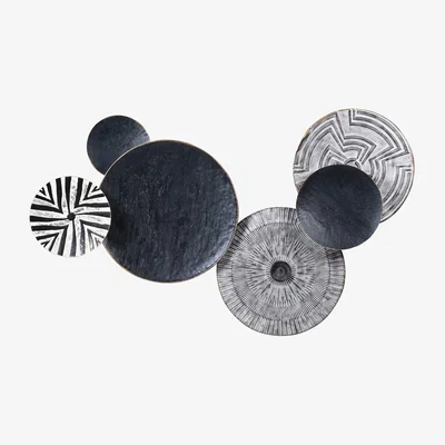 Barker and Stonehouse Tribal Print Circ Wall Art, Black | Barker & Stonehouse