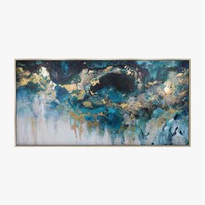 Barker and Stonehouse Metallic Storm Framed Canvas