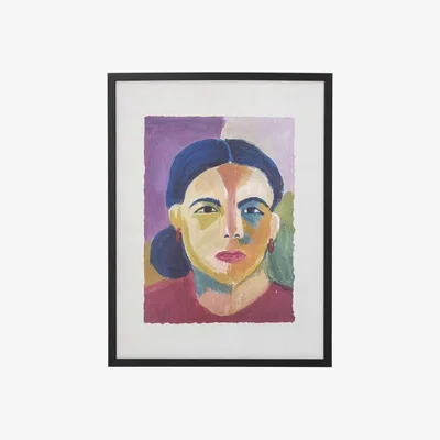 Barker and Stonehouse ARTISTIC PORTRAIT FRAMED PRINT, Square Wood | Barker & Stonehouse