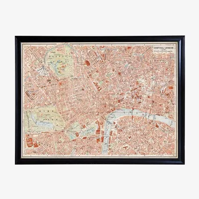 Barker and Stonehouse Timothy Oulton Maps London Art