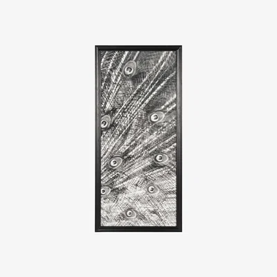 Barker and Stonehouse Timothy Oulton Animal Peacock Black and White Art, Right