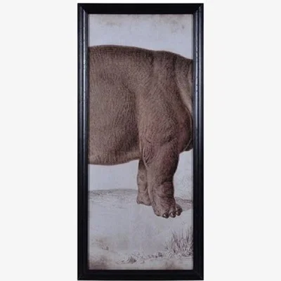 Barker and Stonehouse Timothy Oulton Animal Hippo Center Art Print, Square, Black | Barker & Stonehouse