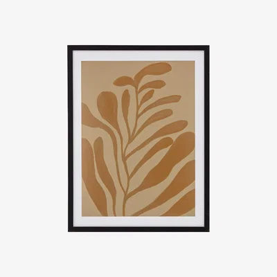 Barker and Stonehouse Tropical Leaf Print, Brown | Barker & Stonehouse