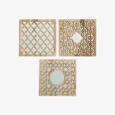 Barker and Stonehouse Mosaic Wooden Wall Art, Brown | Barker & Stonehouse