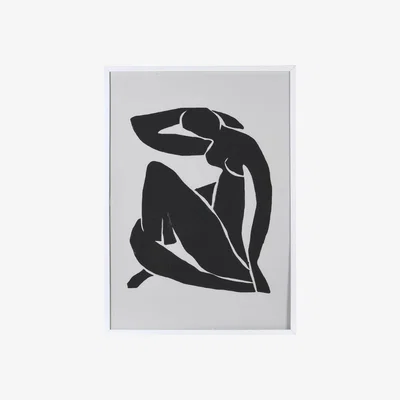 Barker and Stonehouse Female Silhouette Framed Print, Black | Barker & Stonehouse