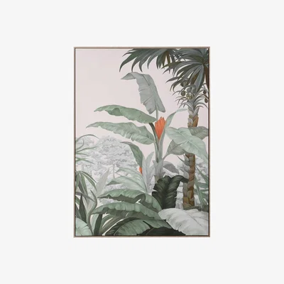 Barker and Stonehouse The Green Jungle Canvas Print, Red | Barker & Stonehouse