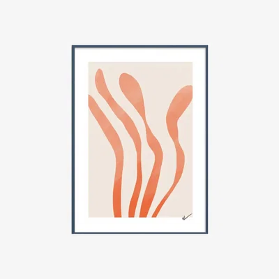 Barker and Stonehouse Seaweed Framed Print, Square Wood | Barker & Stonehouse