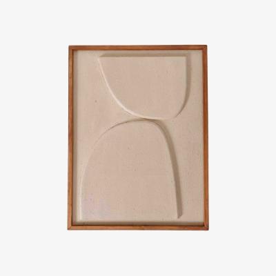 Barker and Stonehouse Abstract Shapes Framed Wall Art, Neutral Polyester | Barker & Stonehouse
