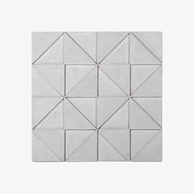 Barker and Stonehouse Raised Grid 3D Wall Art, White Wood | Barker & Stonehouse