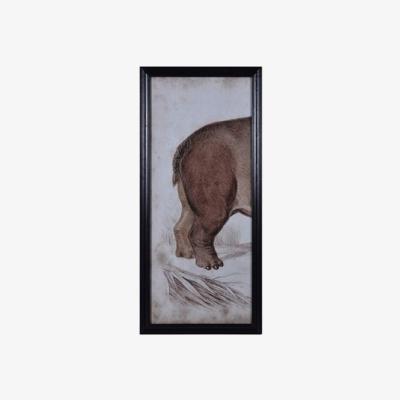 Barker and Stonehouse Timothy Oulton Nature Hippo Left Print Oak Wood | Barker & Stonehouse