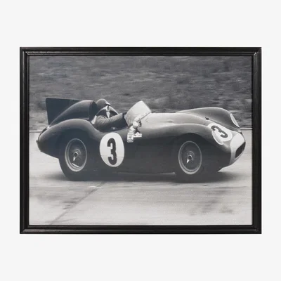 Barker and Stonehouse Timothy Oulton Artline Race Car 4 Wall Art Print Oak Wood | Barker & Stonehouse