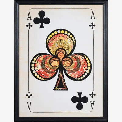 Barker and Stonehouse Timothy Oulton Cards Aces Spades Art Print, Square | Barker & Stonehouse