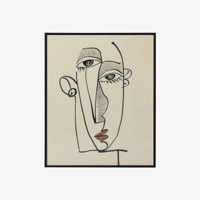 Barker and Stonehouse Abstract Face Picture Print, 776 | Barker & Stonehouse