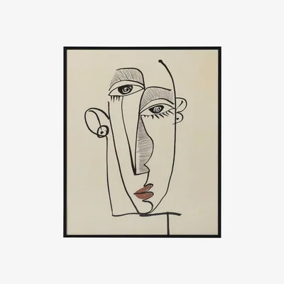 Barker and Stonehouse Abstract Face Picture Print, 776 | Barker & Stonehouse