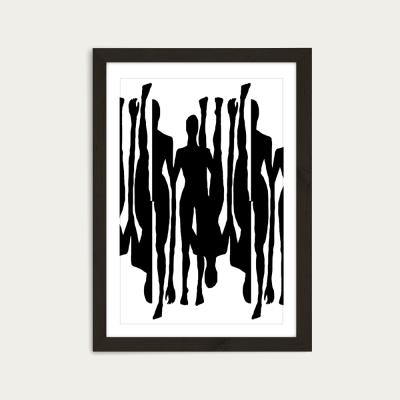 Bombinate.com Silhouttes VIII Art Print Black Frame