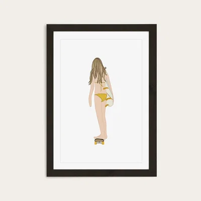 Bombinate.com Boardwalk Art Print Black Frame