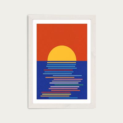 Bombinate.com Sunset in Sicily Art Print White