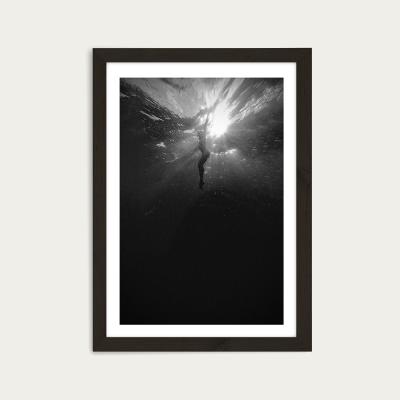 Bombinate.com Diving Deep Art Print Black Frame