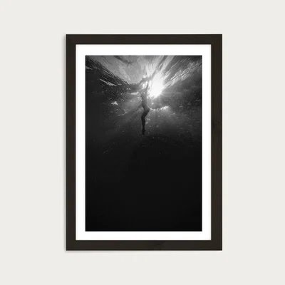 Bombinate.com Diving Deep Art Print Black Frame